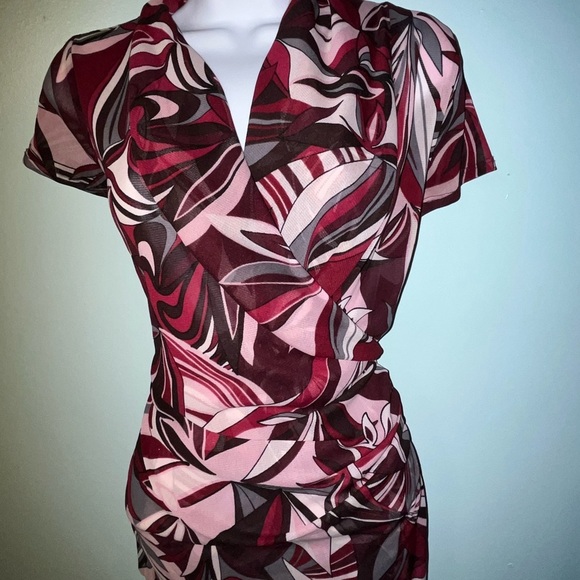 Karen Kane Blouse Size Medium Multi‎ Color - Picture 1 of 12